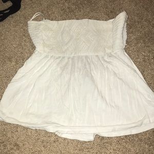 Strapless White Shirt